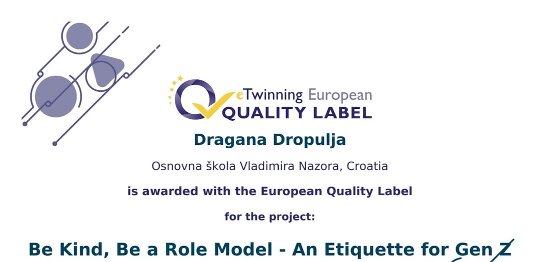 Učiteljici Dragani priznanje za rad na eTwinning projektu