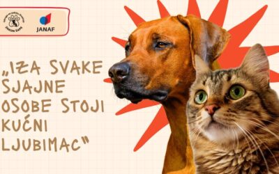 Tvrtka JANAF odobrila sredstva za projekt “Iza svake sjajne osobe stoji kućni ljubimac”