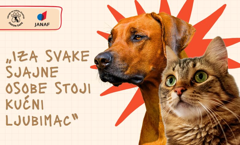 Tvrtka JANAF odobrila sredstva za projekt “Iza svake sjajne osobe stoji kućni ljubimac”